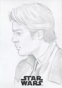Star Wars A Solo Story, Artist sketch Card by Rey Paez - Picture 1 of 2