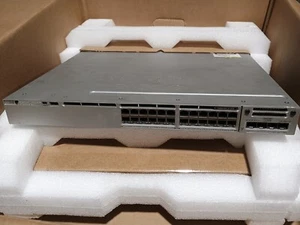 Cisco WS-C3850-24U-L 24 Port Switch, UPOE, w/1100W PSU, C3850-NM-2-10G - Picture 1 of 8