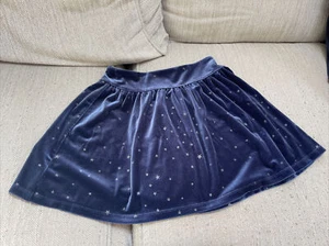 Crewcuts Girls Navy Blue Silver Stars Skirt  - Picture 1 of 4