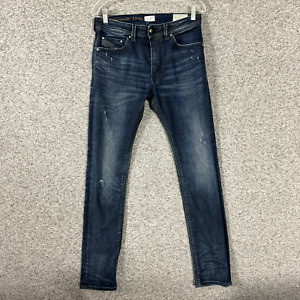 Diesel Men's Size 28x32 Dark Wash Slim Skinny Tharvar Dark Wash Blue Jeans
