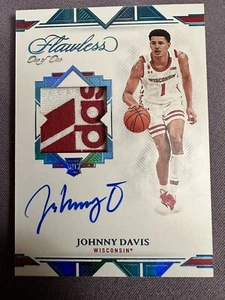2022 Panini Flawless Basketball Johnny Davis True 1/1 RPA On-Card Auto! #10 Pick - Picture 1 of 2