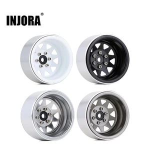 INJORA 1.9 Beadlock Felgennabe 4 Stück Metallfelgen für 1/10 TRX4 SCX10 90046 - Picture 1 of 25