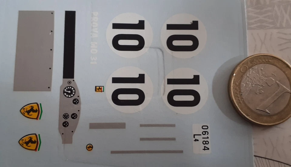 decalcomanie décals ferrari tr61 n10 le mans 1/32 - Photo 1/1