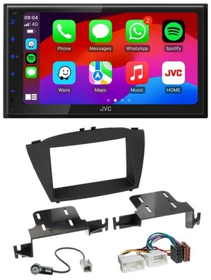 JVC Bluetooth 2DIN MP3 DAB USB Autoradio für Hyundai ix35 (ab 2013) - Bild 1 von 4