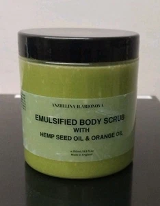 Body Scrub With Hempseed Oil & Orange Oil - Picture 1 of 2