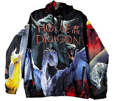 NWOT Members Only Game of Thrones House of the Dragon Windbreaker Jacket Size L - Image 1 of 2