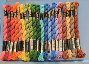 DMC Size 3 COTTON PERLE Pearl Cotton EMBROIDERY THREAD Twist Skein Lot 20 K - Picture 1 of 1