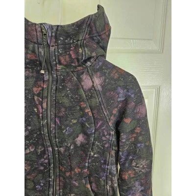 Lululemon Define Jacket Floral Print Full Zip Fitted Hoodie Size 4 - Image 1 of 4