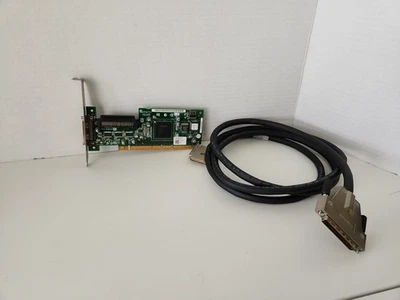 Adaptec-Controller-Card ASC-29320ALP PCI-SCSI-Adapter w/ Amphenol SCSI Cable - Image 1 of 4