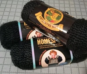 DISCONTINUED Lion Brand Yarn HOMESPUN Black (Set. Of 3) - Picture 1 of 3