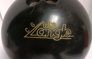 Vtg AMF Black The Angle Bowling Ball 15lb 13oz Used Drilled 4Q2D294 - Picture 1 of 9
