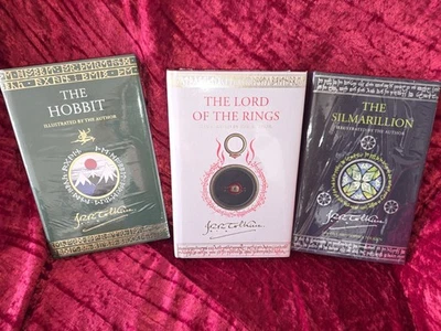 Deluxe 3 Book Set THE HOBBIT LORD OF THE RINGS AND THE SILMARILLION NEW SEALED - Image 1 of 2