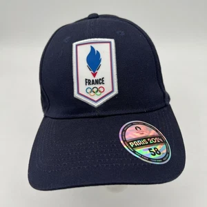 Neu mit Etikett Frankreich 2024 Olympische Spiele offizielle Strapback Kappe Mütze Erwachsene Einheitsgröße marineblau schneller Versand!!! - Bild 1 von 7