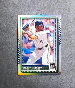 2025 Panini Donruss Baseball - Optic Jackson Chourio #99 Silver Prizm - Bild 1 von 2