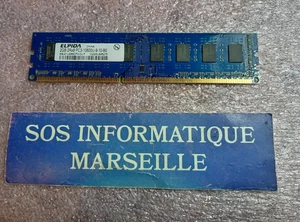 Barrette Mémoire ELPIDA 2GB 2Rx8 PC3-10600U-9-10-B0 (EBJ21UE8BDF0-DJ-F) - Picture 1 of 4