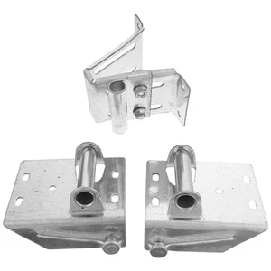 3PCS Garage Door Parts: Garage Door Hinges Brackets Precision Metal Engineered - Picture 1 of 12