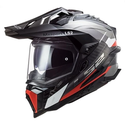 Casco deportivo doble LS2 Explorer Carbon Adventure motocicleta elige tamaño/color Foto 1 de 4