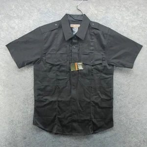 511 Tactical Hemd Herren Medium schwarz Twill PDU Klasse B Kurzarm Knopf 71177 - Bild 1 von 17