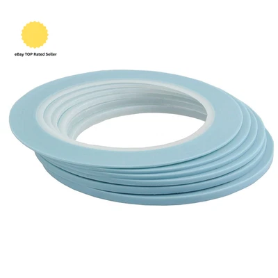 Mix 6Rolls High-Temp Pinstripe Vinyl Fine Line Masking Tape Automotive Car Pain - Image 1 of 4