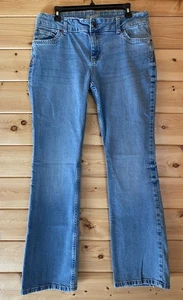 Wrangler Damengröße 15 x 34 Retro Sadie niedriger Bund Bootcut-Jeans helle Waschung - Bild 1 von 19