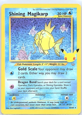 Shining Magikarp 66/64 Celebrations: Classic Collection Holo - Image 1 of 2