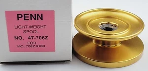 Penn 47-706Z Spool Assembly w/ Drag, Clicker, Gold - Spinfisher 706Z Reel Part - Picture 1 of 1