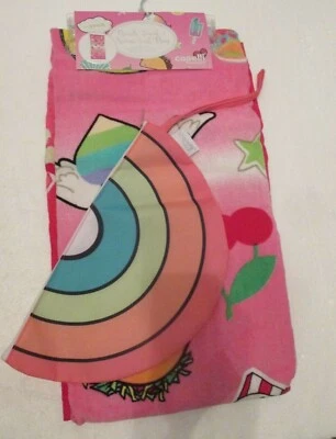 Nuevo con etiquetas Conjunto de bolso de bikini Capelli New York Girls rosa toalla y arco iris Foto 1 de 4