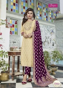 PAKISTANI INDIAN SALWAR KAMEEZ WEDDING DESIGNER BOLLYWOOD DRESS PARTY WEAR NEW - Picture 1 of 4