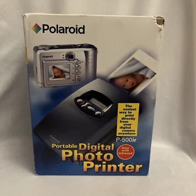 Polaroid P-500 Digital Photo Inkjet Printer / New In Box With Photo Paper - Image 1 of 4