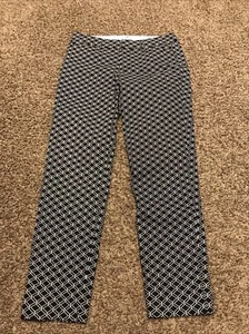 a new approach womens size 2 black white pants Cotton blend stretch a43 - Picture 1 of 4