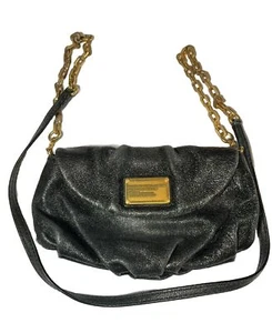Marc by Marc Jacobs Schultertasche/ Handtasche/ Handtasche Schwarz & Gold Hardware - Bild 1 von 7