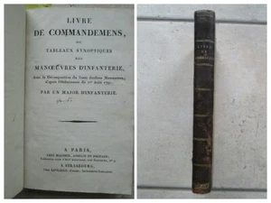 LIVRE DE COMMANDEMENS DES MANOEUVRES D INFANTERIE, 1810 Ex. capitaine Chalimbaud - Picture 1 of 24