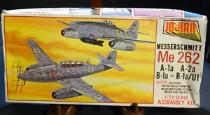 Vintage Jo-Han 1:72 Scale German Messerschmitt Me262 Model Kit #A-104 Very Good - Picture 1 of 8