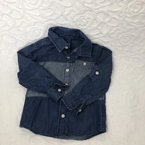 Baby Gap Long Sleeve Shirt Size 4 Years 100% Cotton But Jean Looking. Unisex - Picture 1 of 7