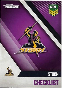 2017 NRL Traders Base Card (061) STORM Check List - Picture 1 of 1