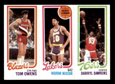 1980 Topps Basketball #123 Owens Nixon Dawkins EX/MT *e7 - Image 1 of 2