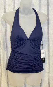 La Blanca Damen Island Goddess Neckholder Tankini Badeanzug Oberteil Meeresschaum Indig 8 - Bild 1 von 6