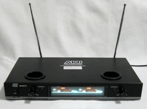 American KJ AKJ6112 Wireless Dual Microphone VHF Receiver Only 223.40/235.80 MHz - Picture 1 of 9