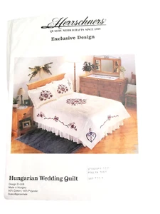 Herrschners HUNGARIAN WEDDING QUILT 51-008 Pillow Sham Embroidery Kit - Picture 1 of 4