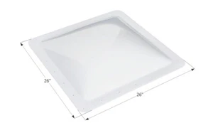 Icon 01857 26" x 26" White SL2222 for RV Skylight - Picture 1 of 1