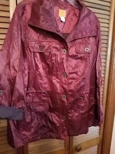 Ruby Rd. maroon jacket size Woman 20W - EUC - Picture 1 of 6