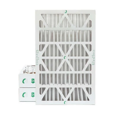 Glasfloss ZL 16x25x4 MERV 10 (FPR 7) Pleated Furnace Air Filters. 3 Pack - Image 1 of 4