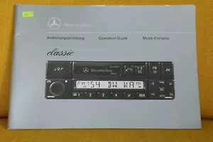 Bedienungsanleitung Mercedes Classic BE 1150 Becker W202 W124 W140 R129 W463 - Bild 1 von 4