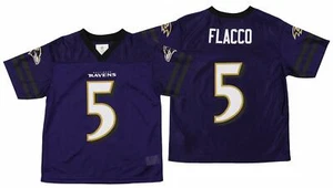 Outerstuff NFL Youth Baltimore Ravens Joe Flacco #5 Team Color Player Jersey - Picture 1 of 2