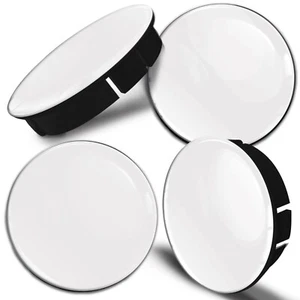 4 x Nabendeckel 60mm Radkappen Felgenabdeckung Nabenkappen Felgendeckel Weiß - Bild 1 von 5