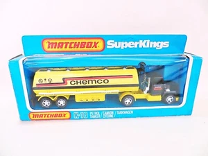 MATCHBOX SUPERKINGS K16 'FORD LTS CHEMCO PETROL TANKER'. VINTAGE. MIB/ BOXED - Picture 1 of 8