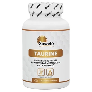 Taurine 750 mg – Tab – Free Form Amino Acid – Energy, Focus & Recovery – Sowelo - Picture 1 of 9