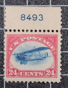 Scott C3 - 24 Cents Biplane - MNH - Nice Stamp Plate # Single SCV - $130.00 - Picture 1 of 2