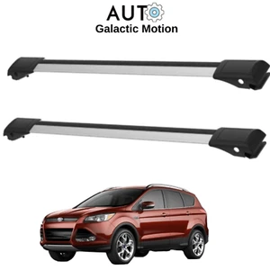 Luggage Load Bars for Ford Escape 2013-2019 Roof Rack Cross Bars Silver Aluminum - Picture 1 of 11