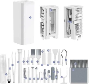 32-in-1 Electronics Cleaning Kit - Keyboard Cleaner, Phone Computer... - Picture 1 of 5